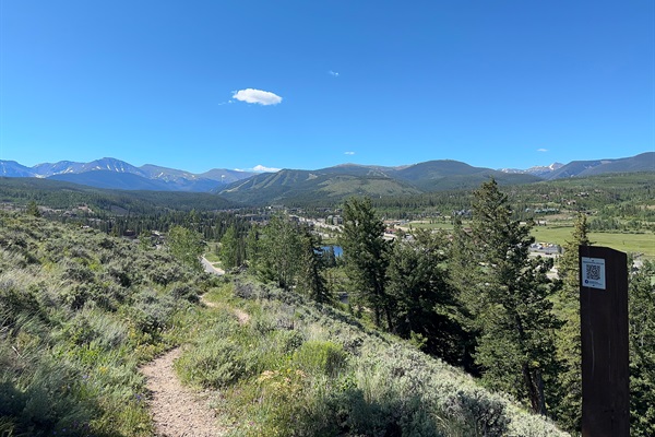 Beautiful views on hike or snowshoe from condo.