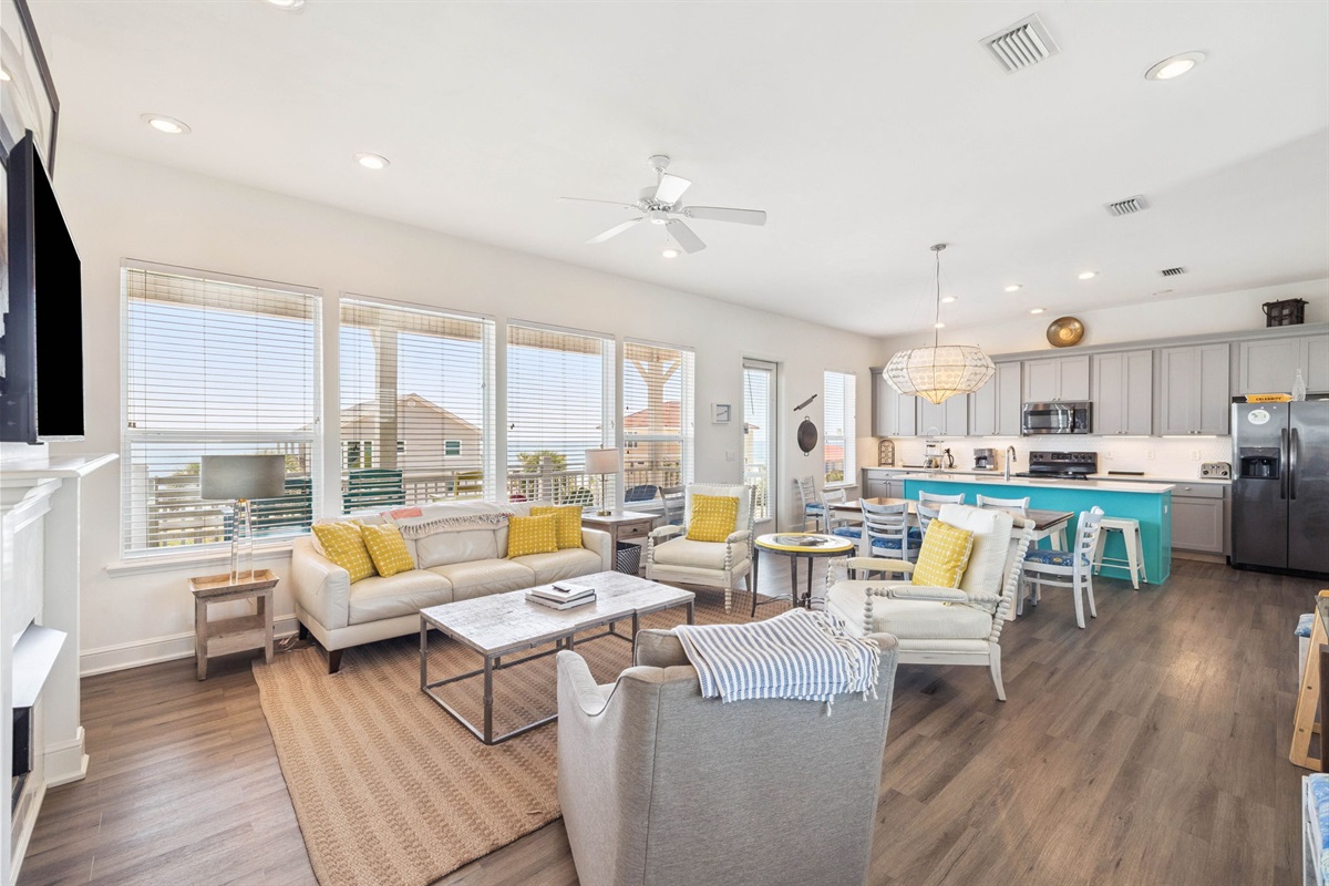 Living/Dining/Kitchen Open Concept