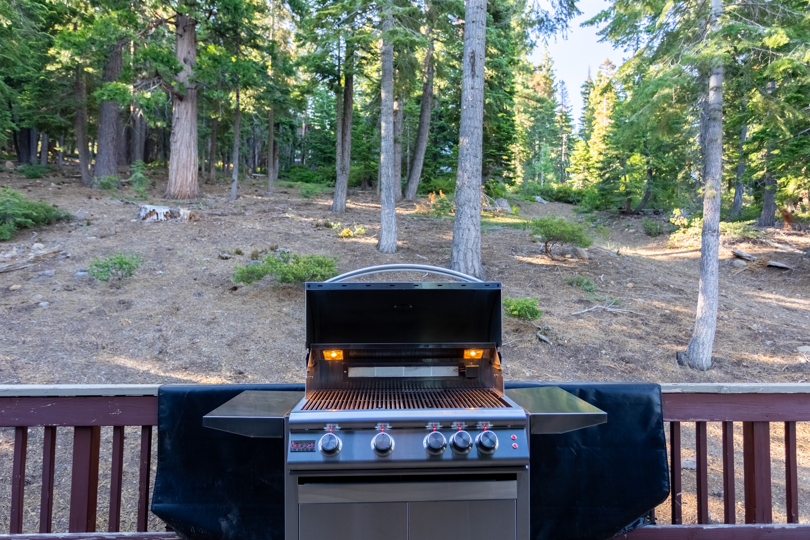 Grilling in the great outdoors.