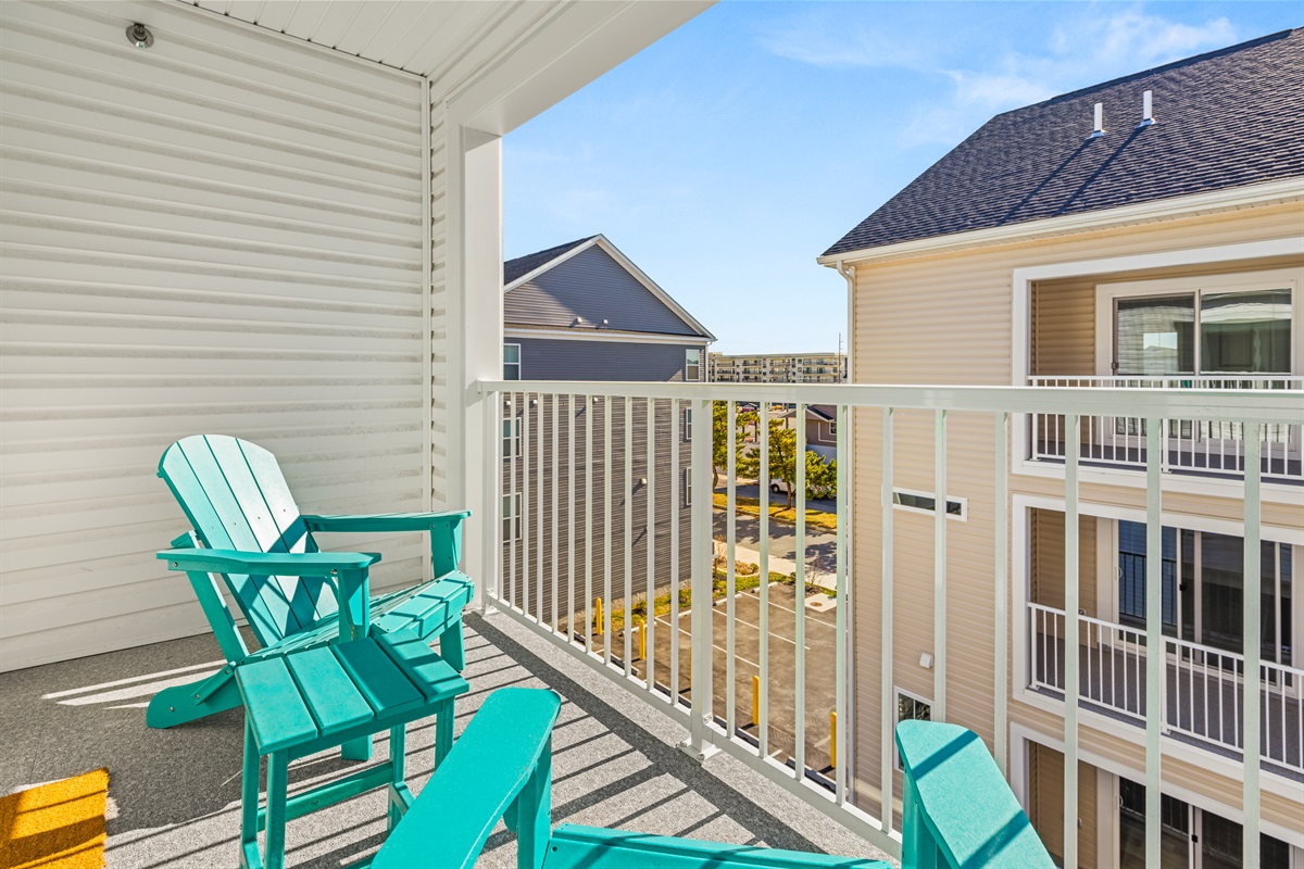 Private deck off King Bedroom #3