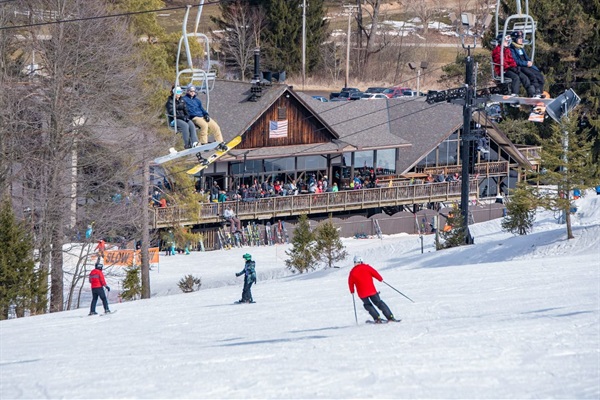 Snow Trail Ski Resort only 2 minutes away