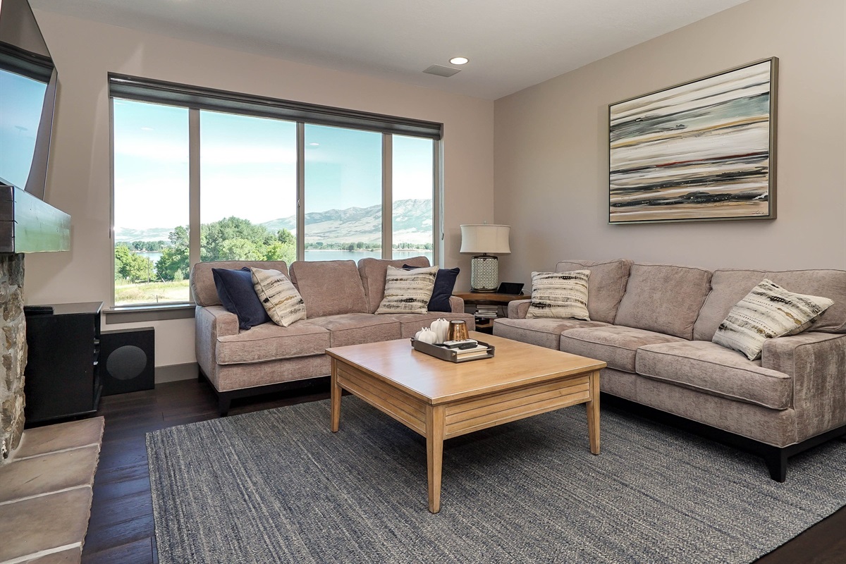 Inviting living room perfect for gathering after a day of adventure.