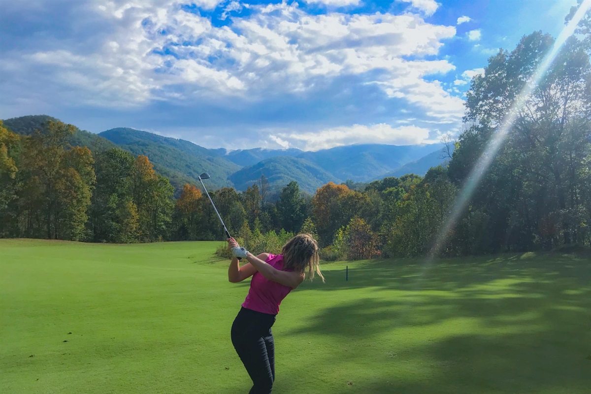 Golf a couple of miles away!