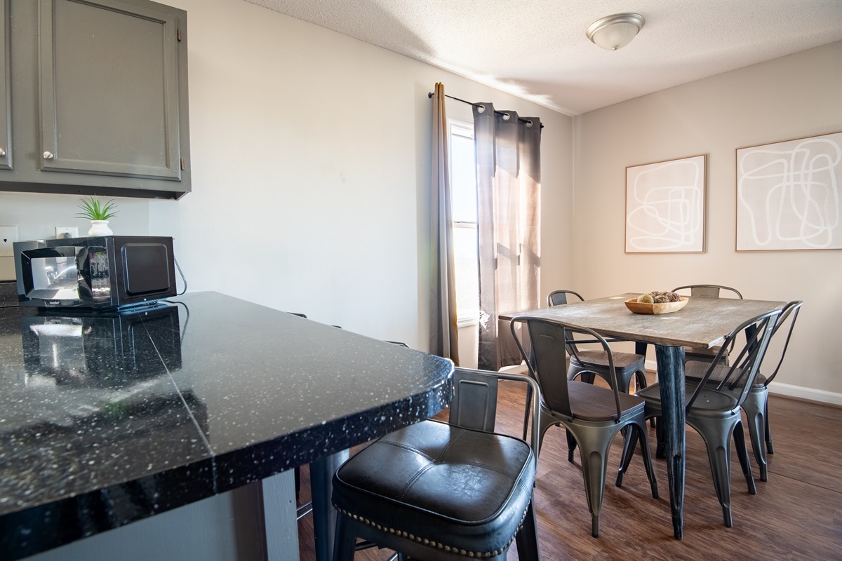 Unit F also includes extra bar seating with 4 seats for added comfort and those early morning chats.