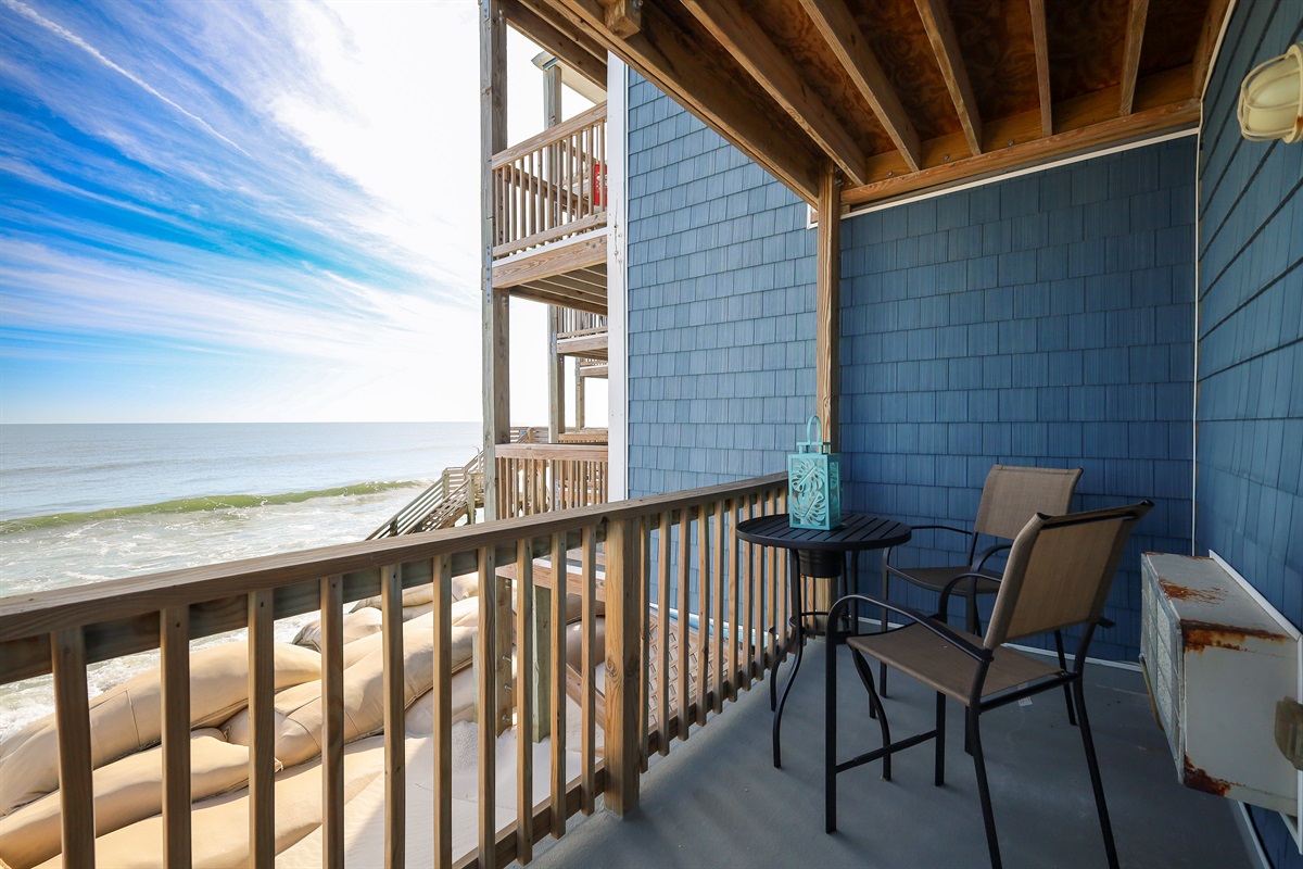 Balcony with comfortable furniture