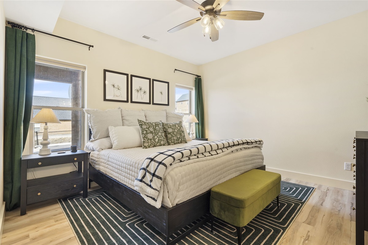 Entry level: King Bedroom #1 w/ ensuite bath