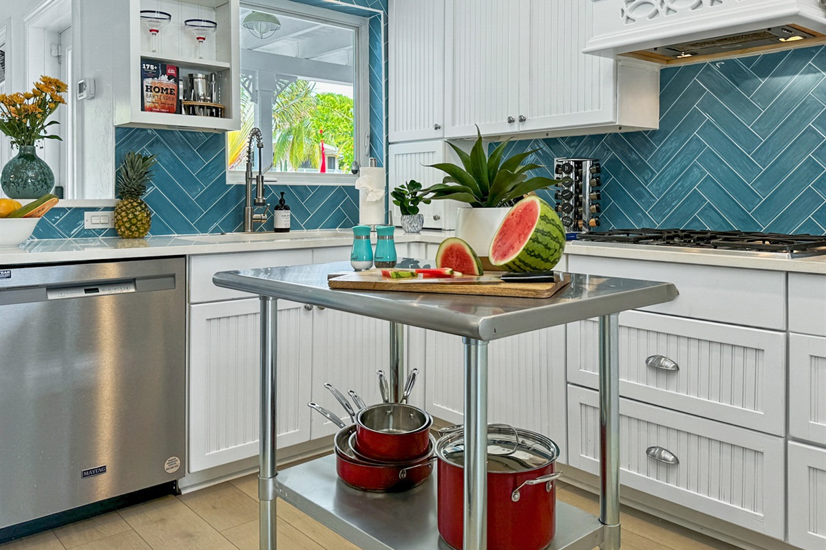 And extra space to prepare meals.