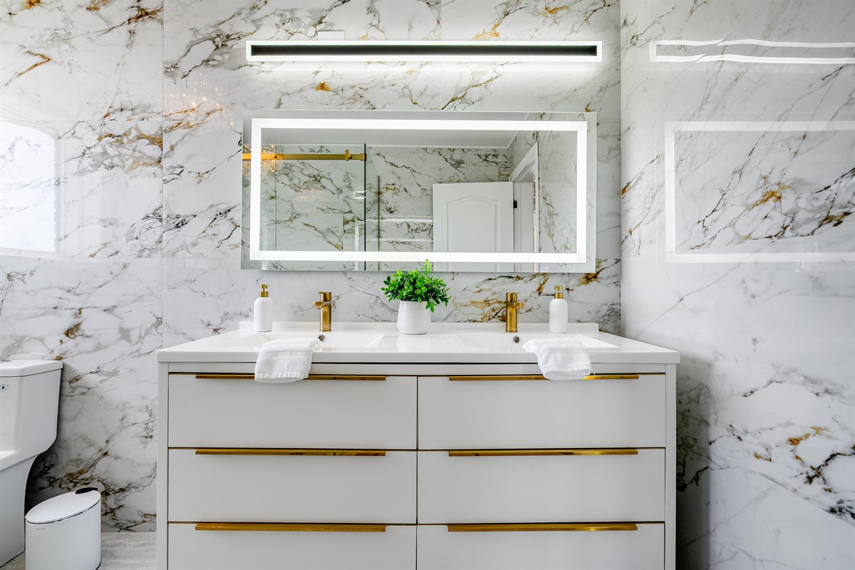 A retreat for both body and soul in the upstairs shared full bath.