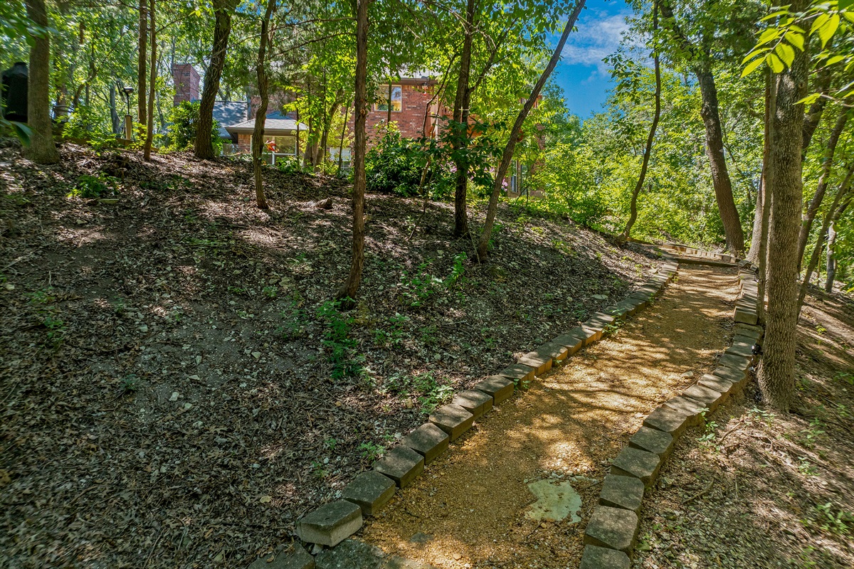 Private walking trails throughout the property.