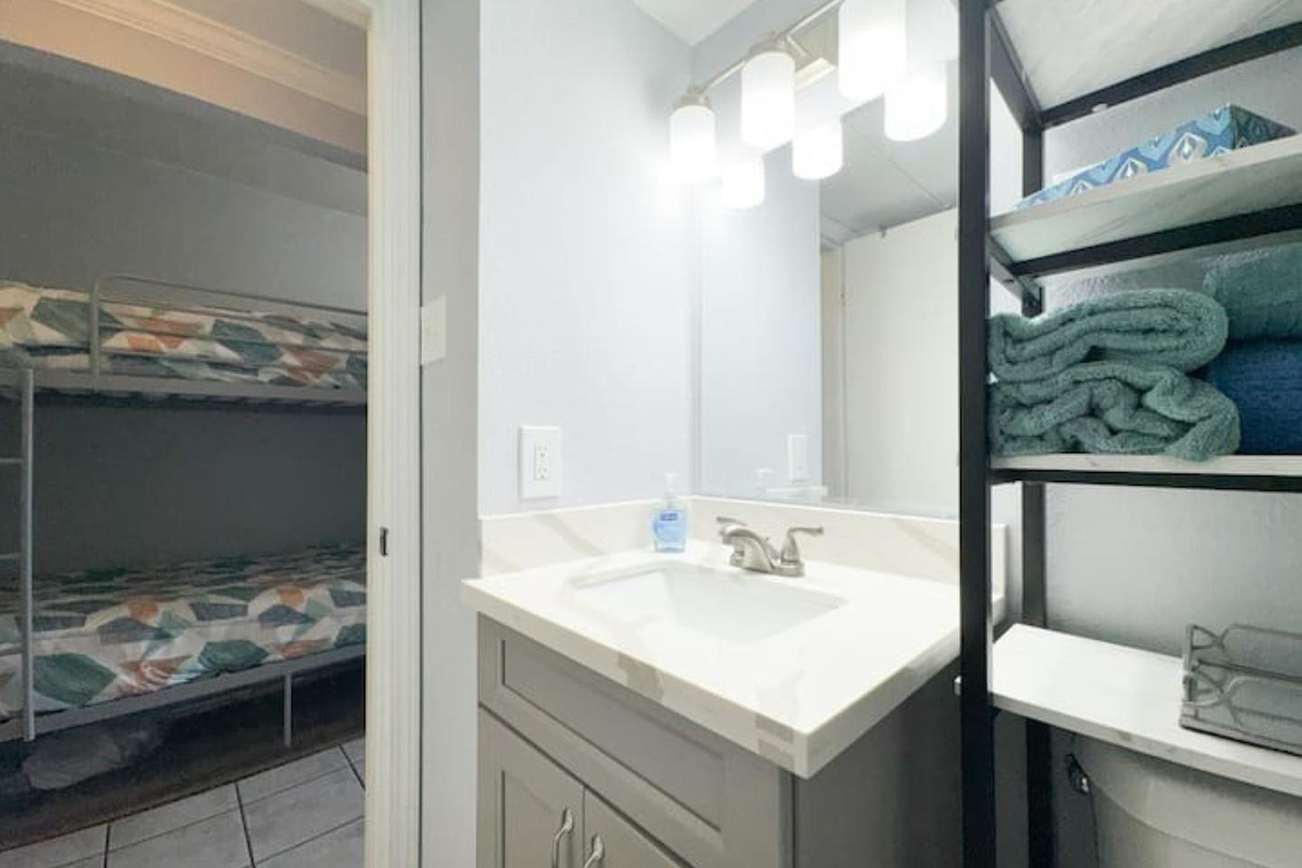 With space for the fluffy towels and your personal toiletries