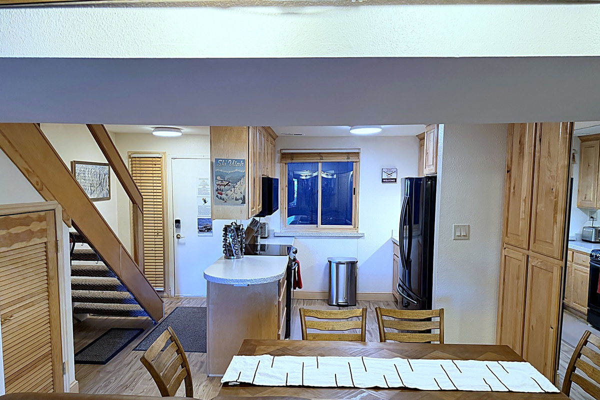 Prepare delicious meals in the well-equipped kitchen designed for chefs.