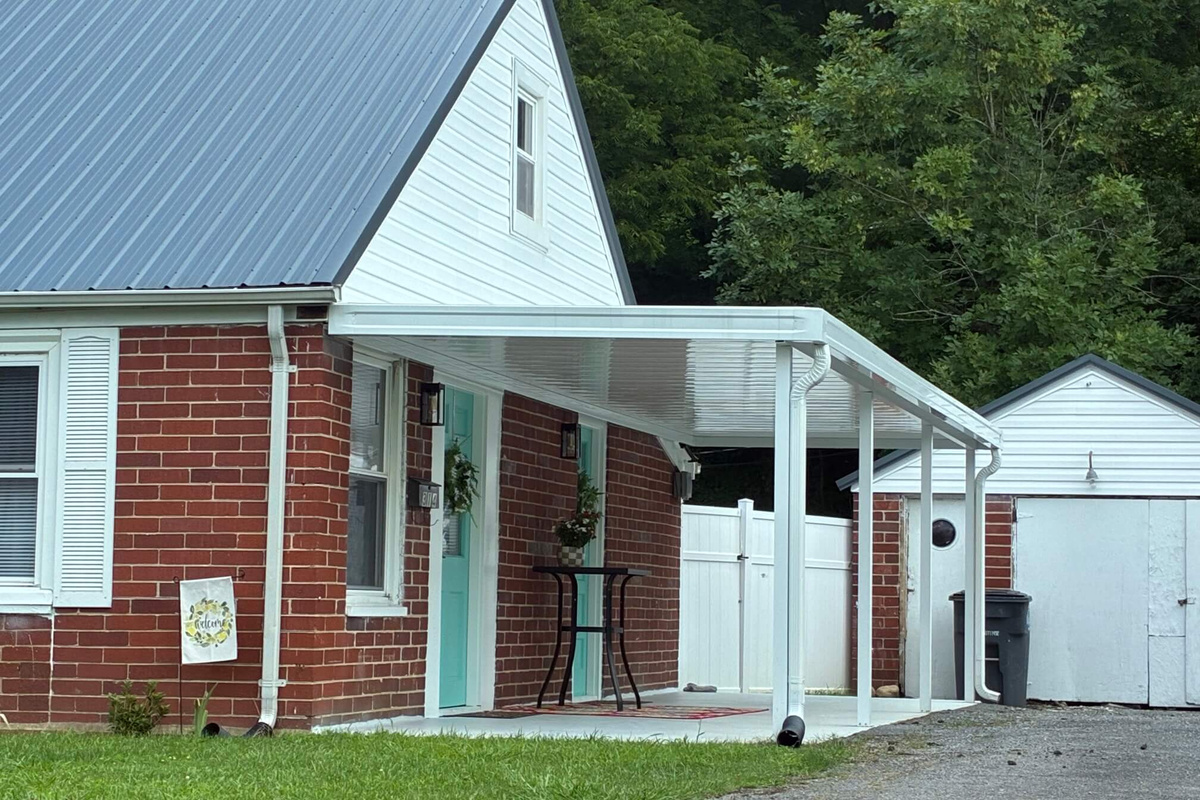 Driveway and Covered Entryway