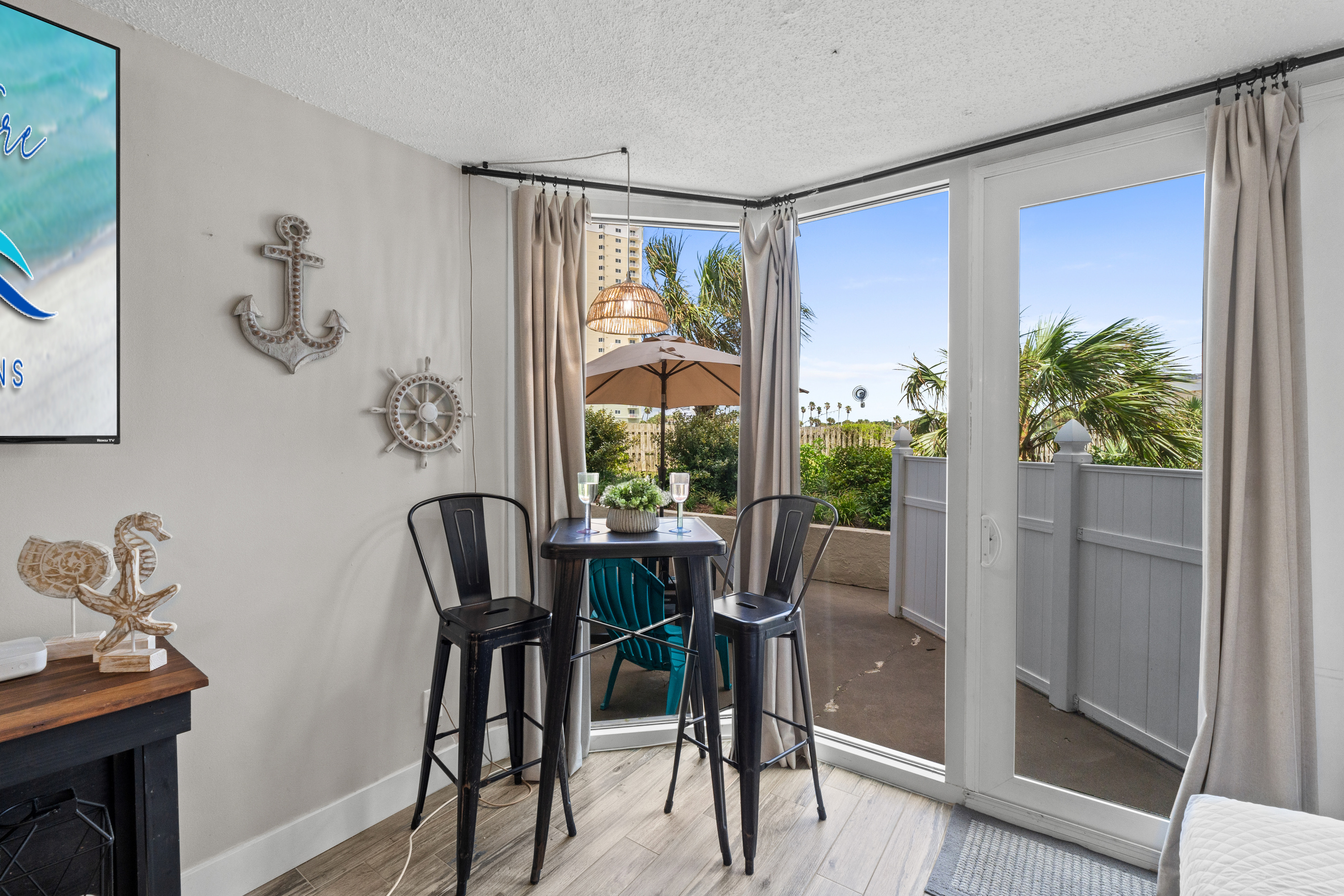 Dining Area overlooking the Patio
