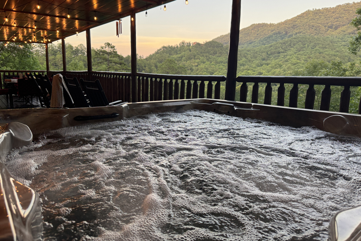 Hot tub with views