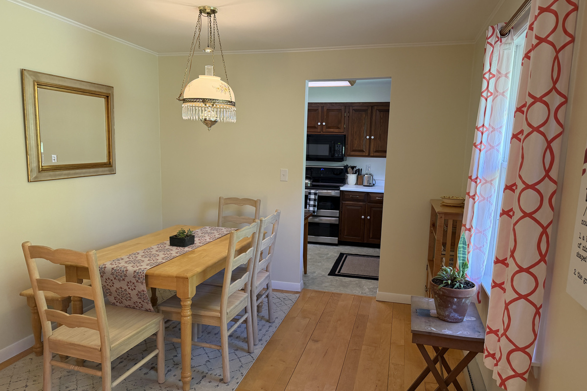 Dining room with Kitchen beyond