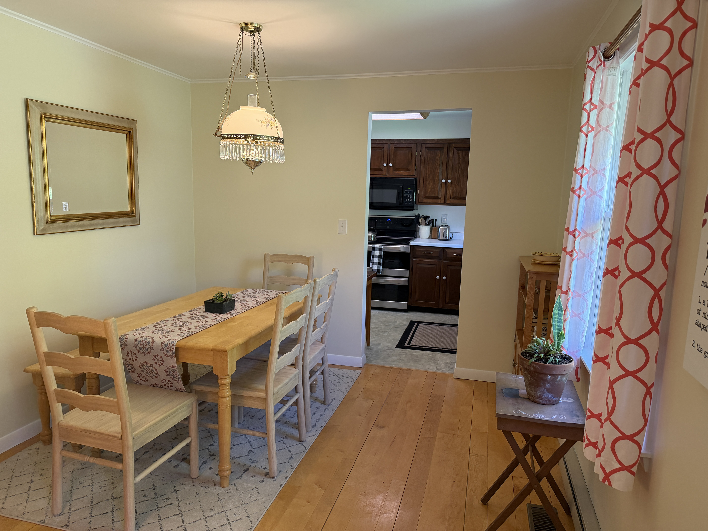 Dining room with Kitchen beyond