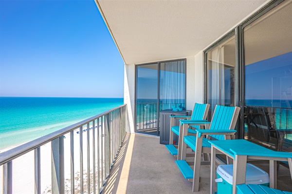 View to the west from private patio