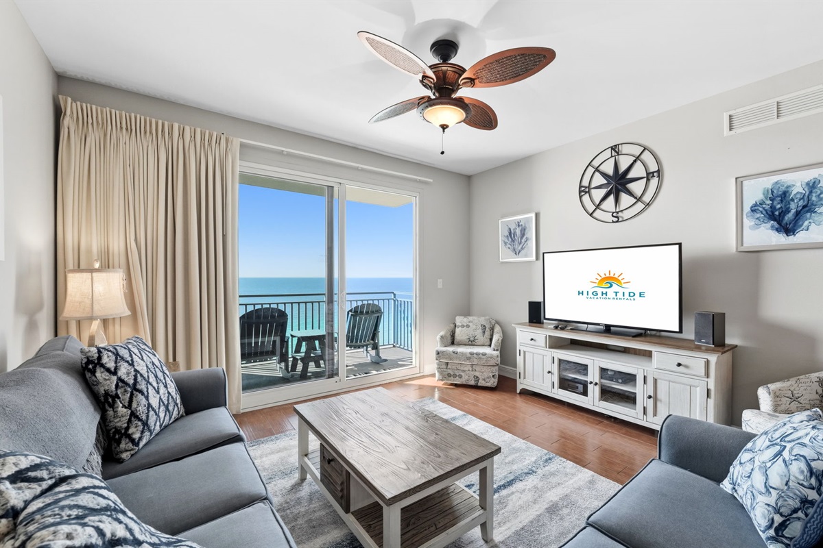 Gulf-front Living Room