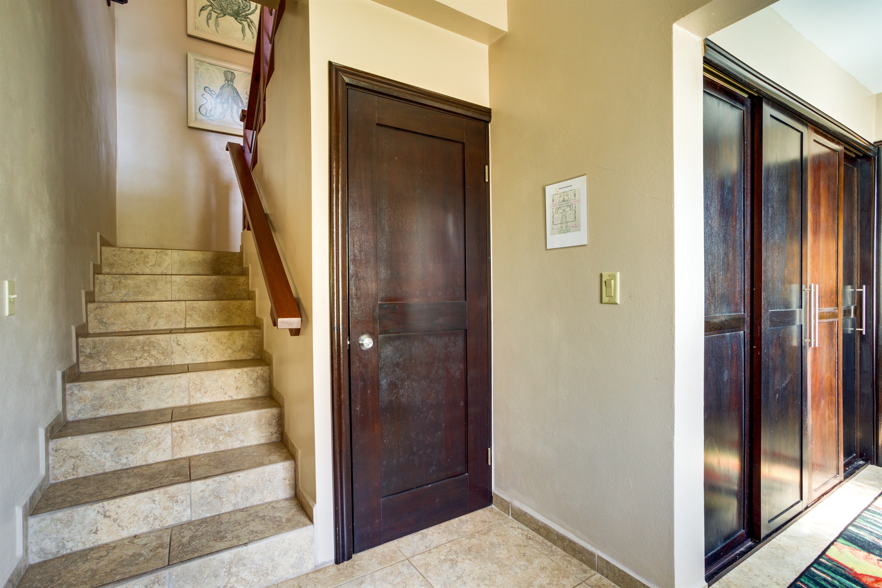 Stairs to the second floor