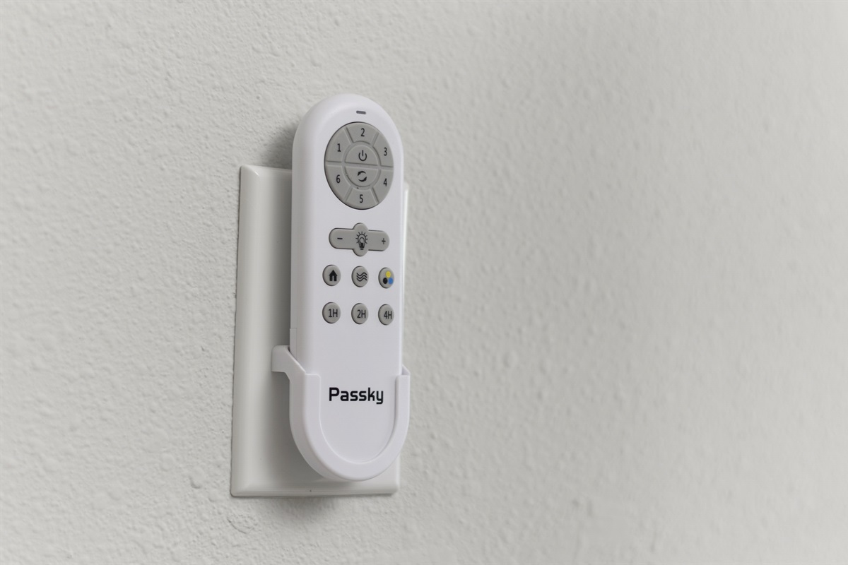 Both ceiling fans have remotes