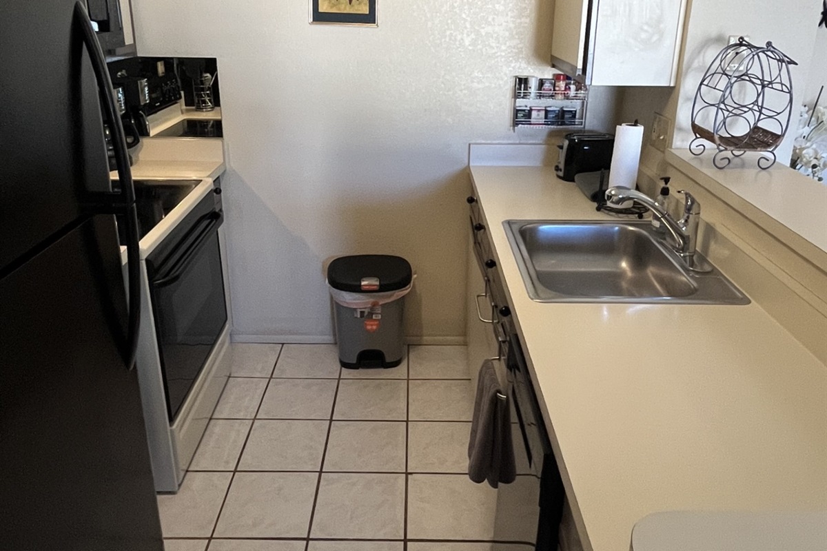 Kitchen has all electric appliances
