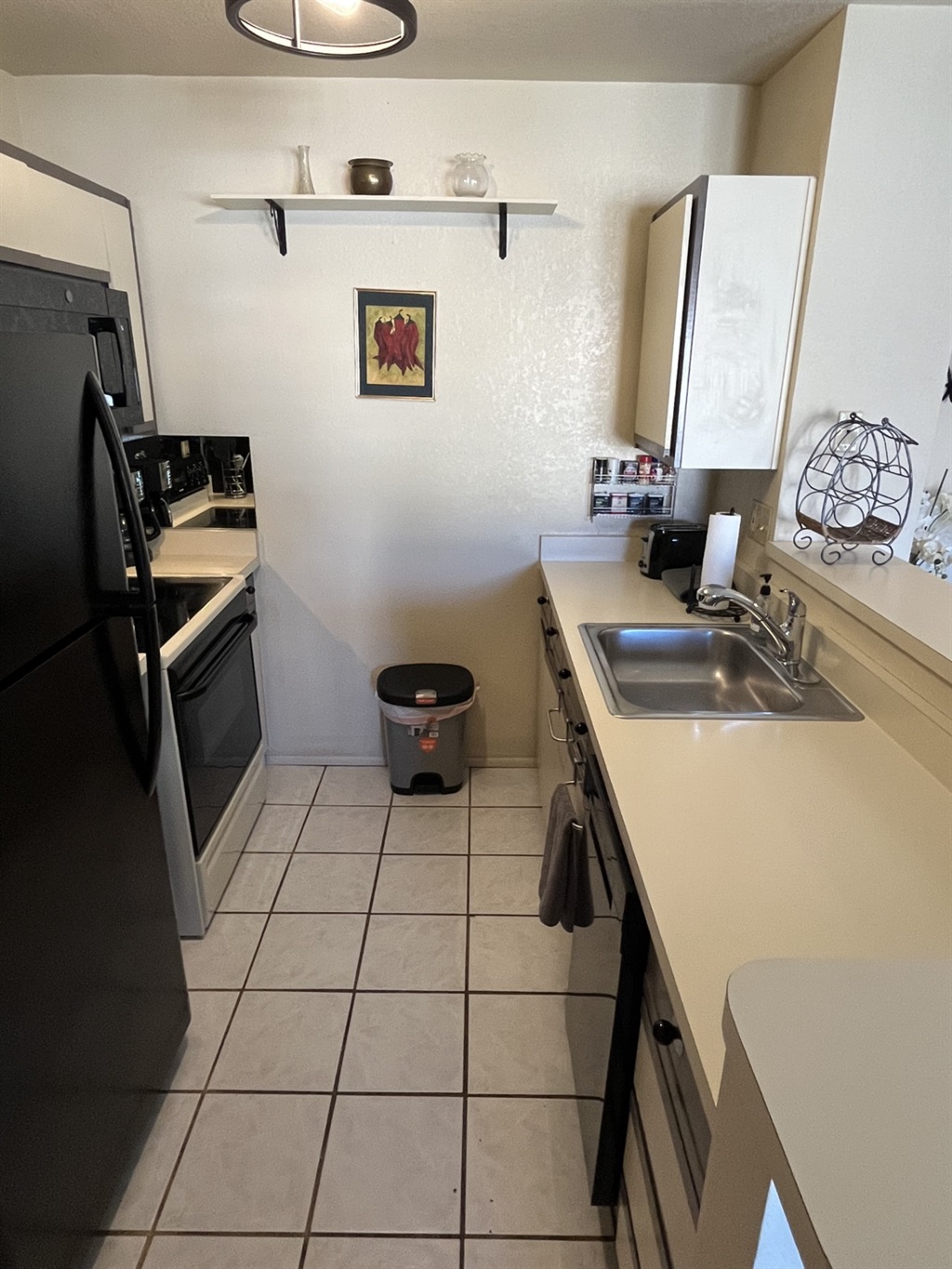 Kitchen has all electric appliances