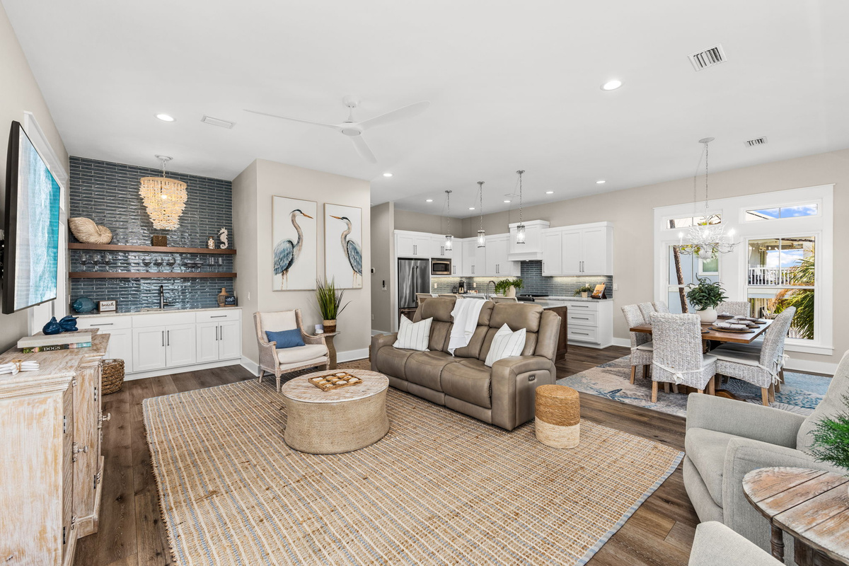 Whether you're watching a movie, planning tomorrow's adventures, or simply unwinding together, this welcoming space is the heart of the home.