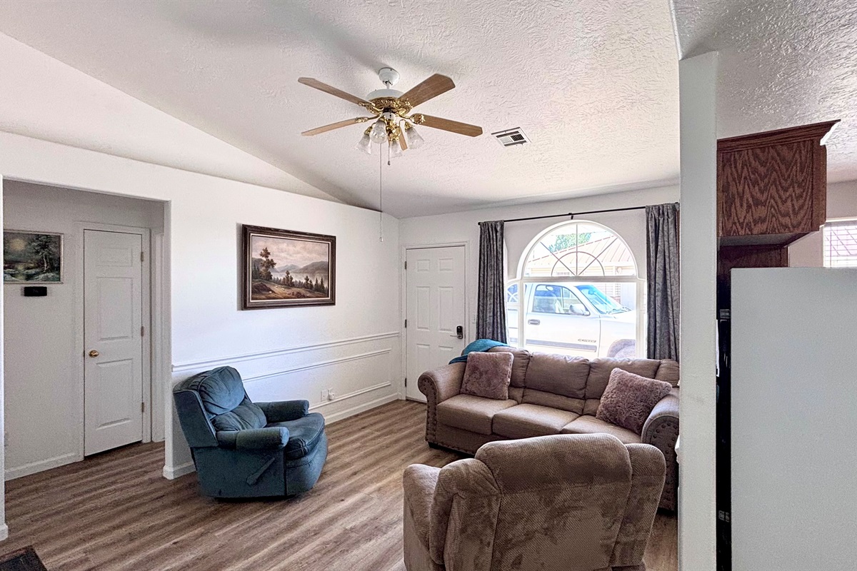 Clean and comfortable living room