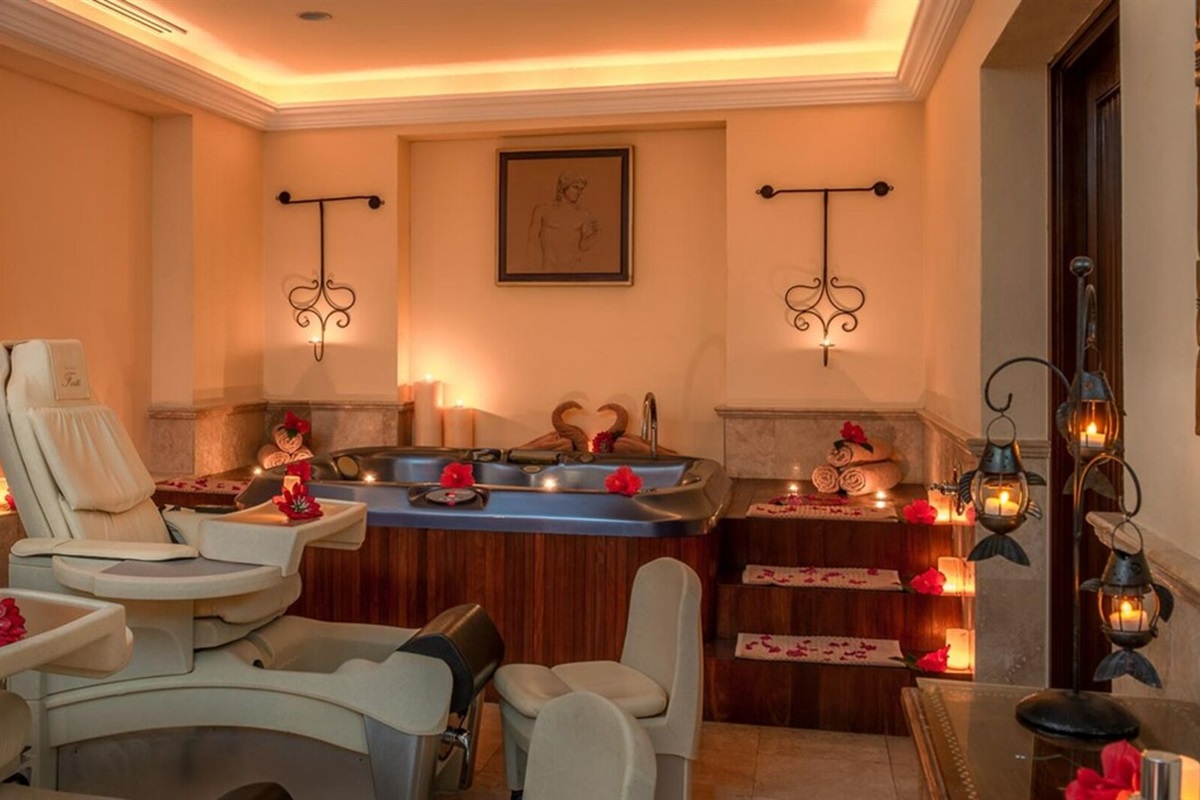 European-style Armonia spa at Pueblo Bonito Sunset while staying at the Rose, Vacation Travel Exclusives