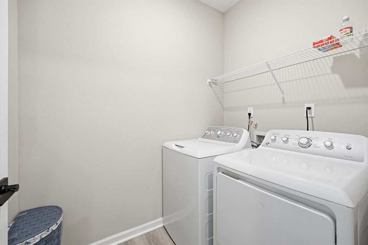 In unit washer and drier.