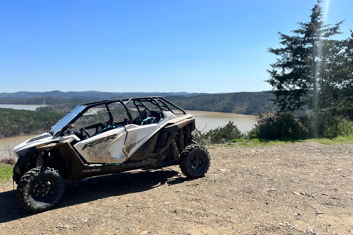 Ride your ATVs to the trails without having to trailer them! **ATV not included in rental.