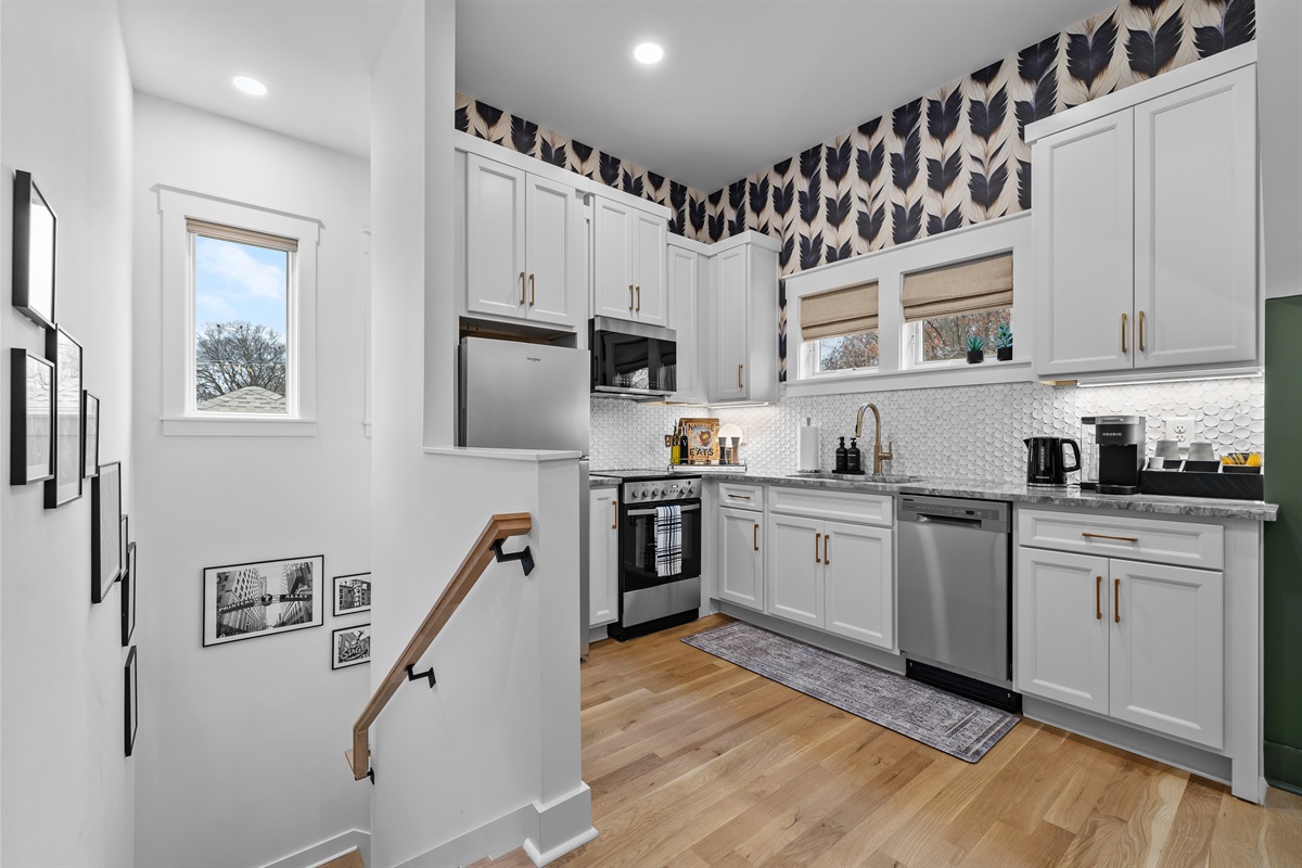 Well stocked and well laid out for short stays or extended visits.