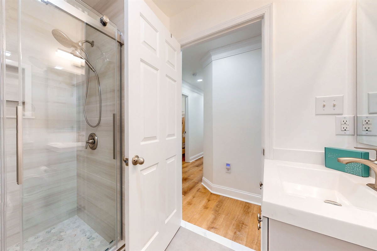 Full bathroom with shower