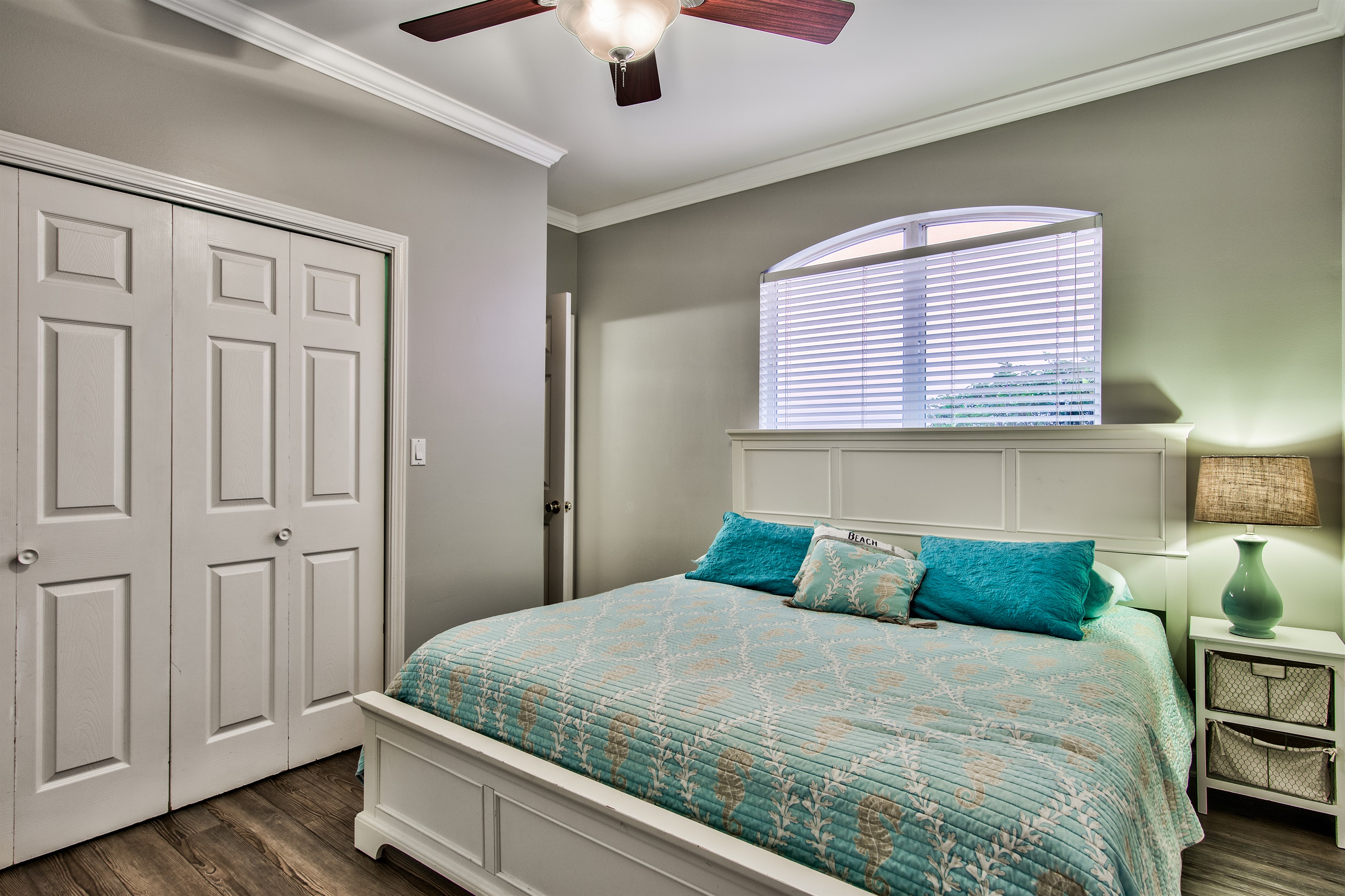 Master bedroom with ensuite bathroom