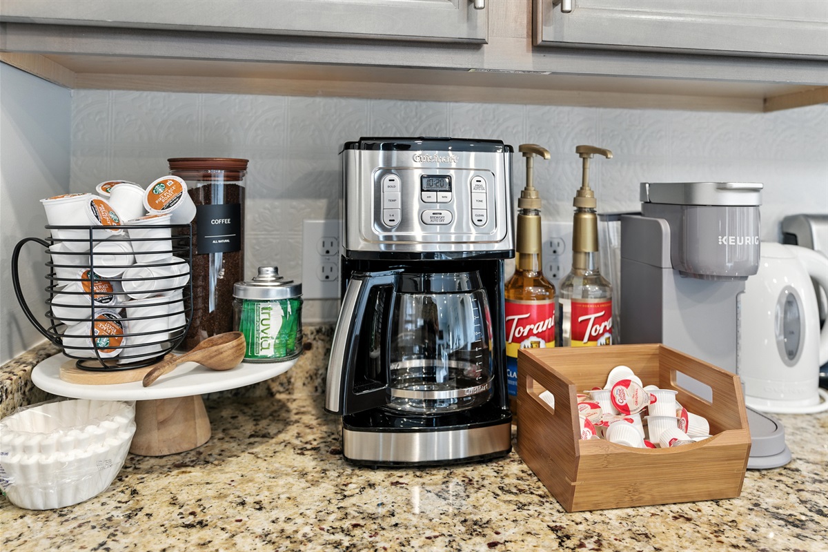 Your perfect cup awaits at the coffee bar