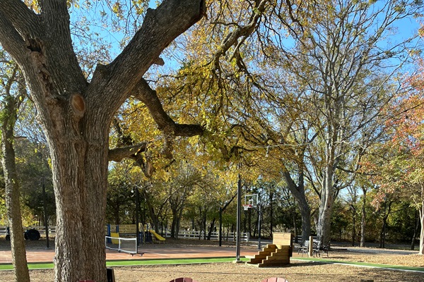 Multiple outdoor game options keep everyone entertained