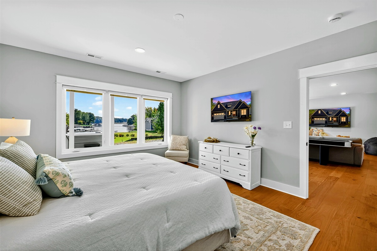 Every bedroom in Blueberry Bay has a large flat screen tv (even the bunk room!) we spoil our guests!