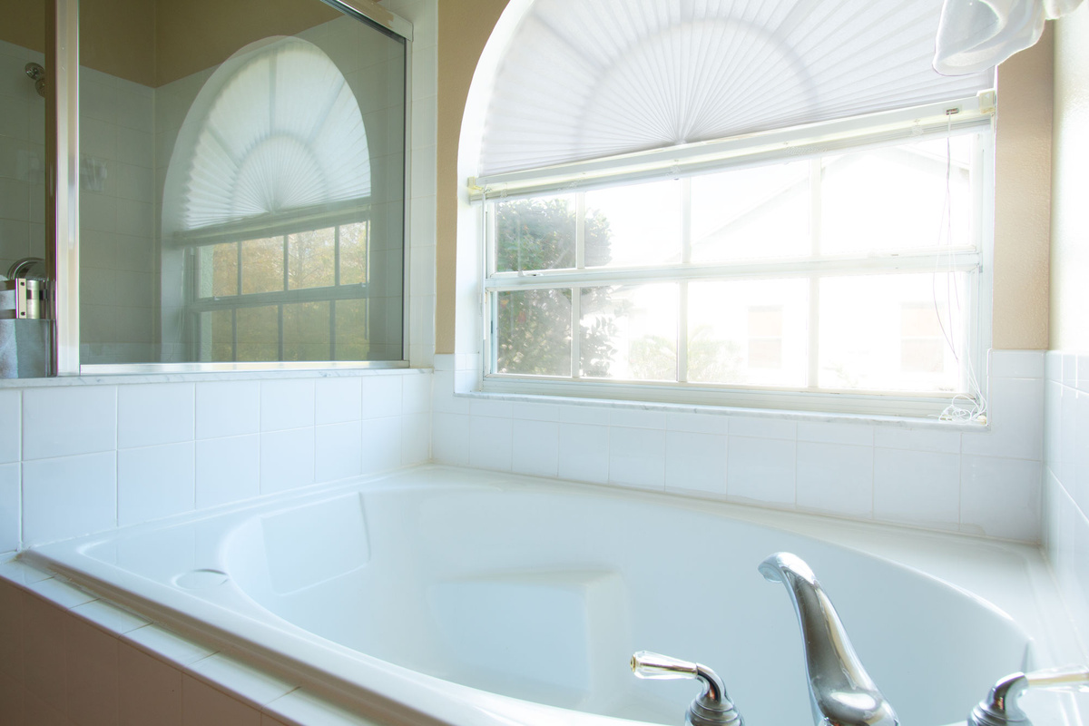 Master Bath's soaking tub.