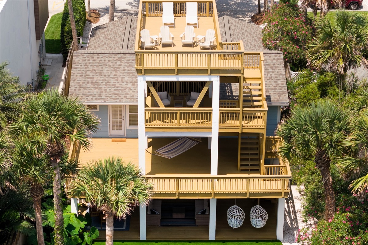 Ocean views from multiple levels