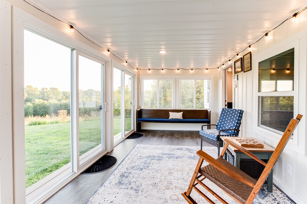 "We saw some deer and some turkeys! Sitting out on the sunroom was so relaxing and the countryside is beautiful! Looking forward to another stay here!" -The So Indiana Girls (recent guests)