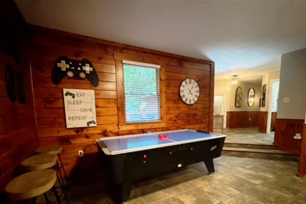 2 Tiny Steps from the game room to the Main living areas