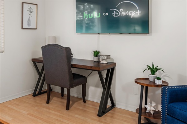 Desk in the Primary Bedroom for your telecommute.