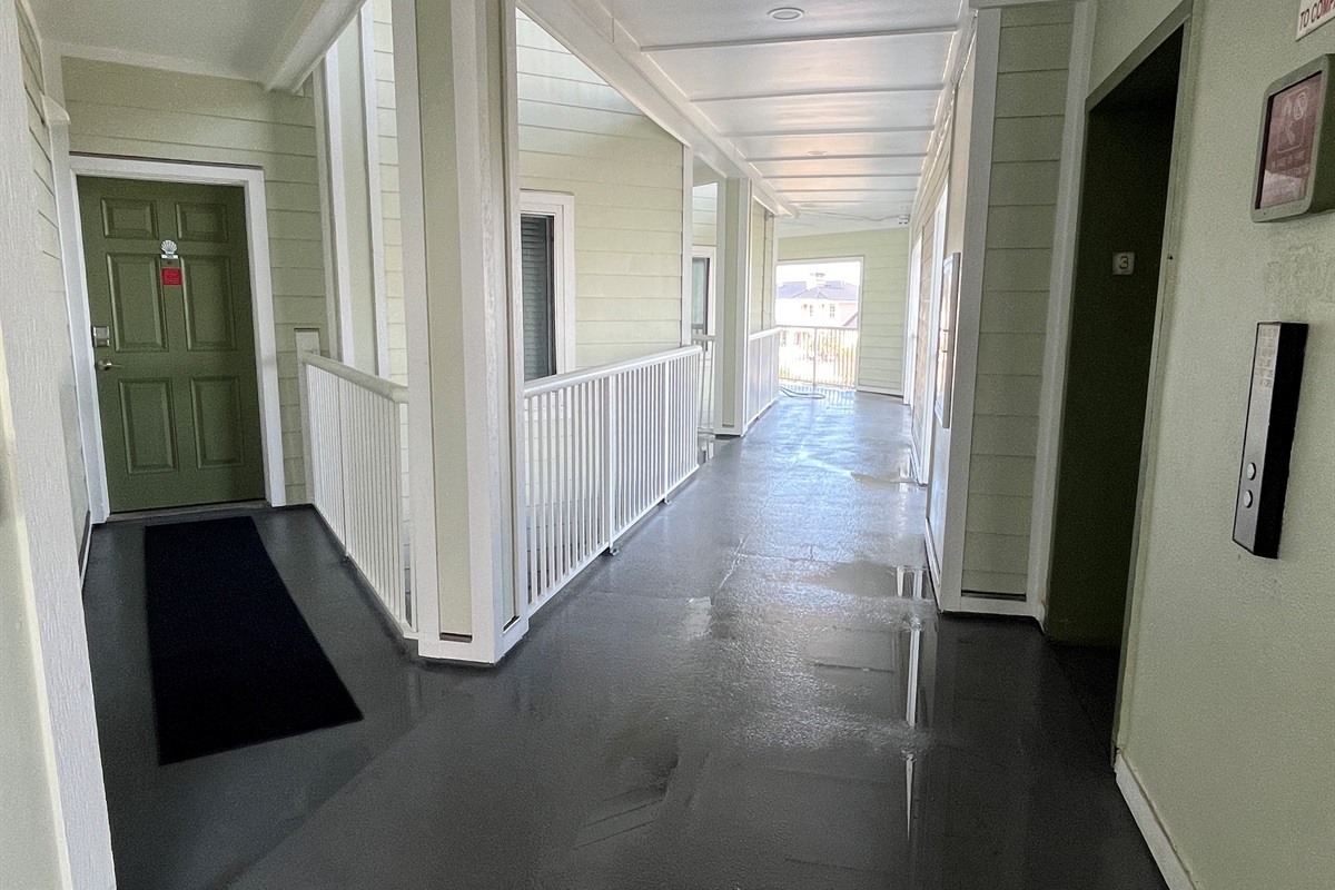 Front door and Elevator view