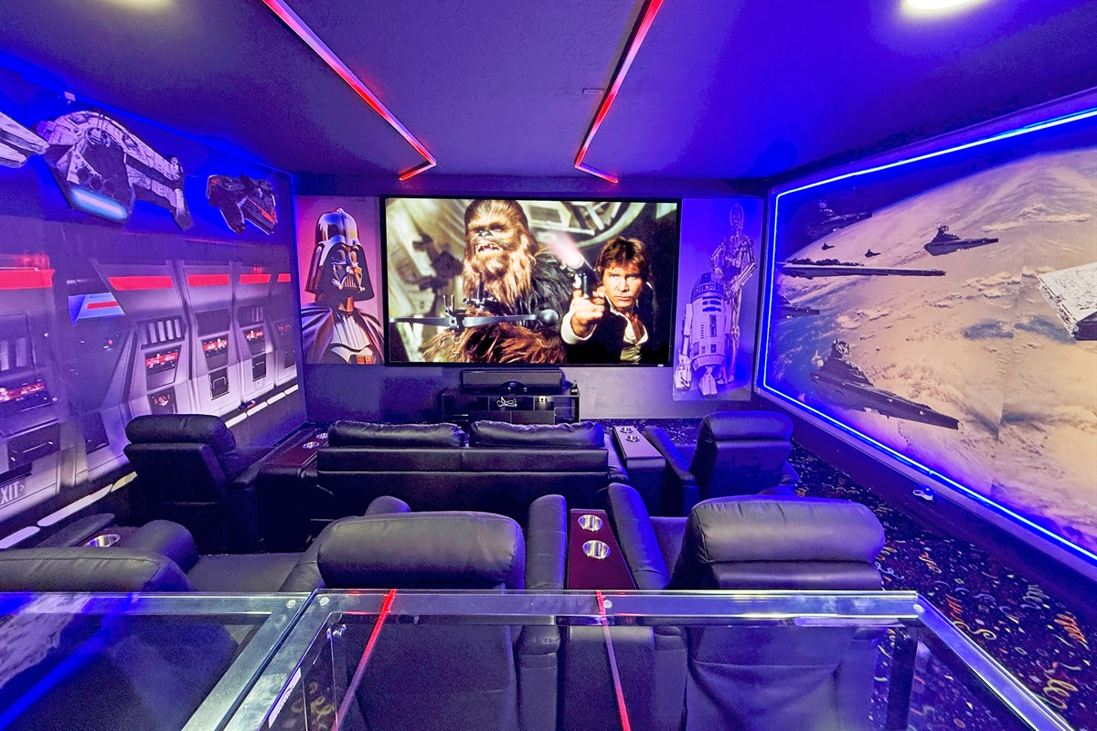Star Wars Theme Movie Theater - 155" Screen - Surround Sound