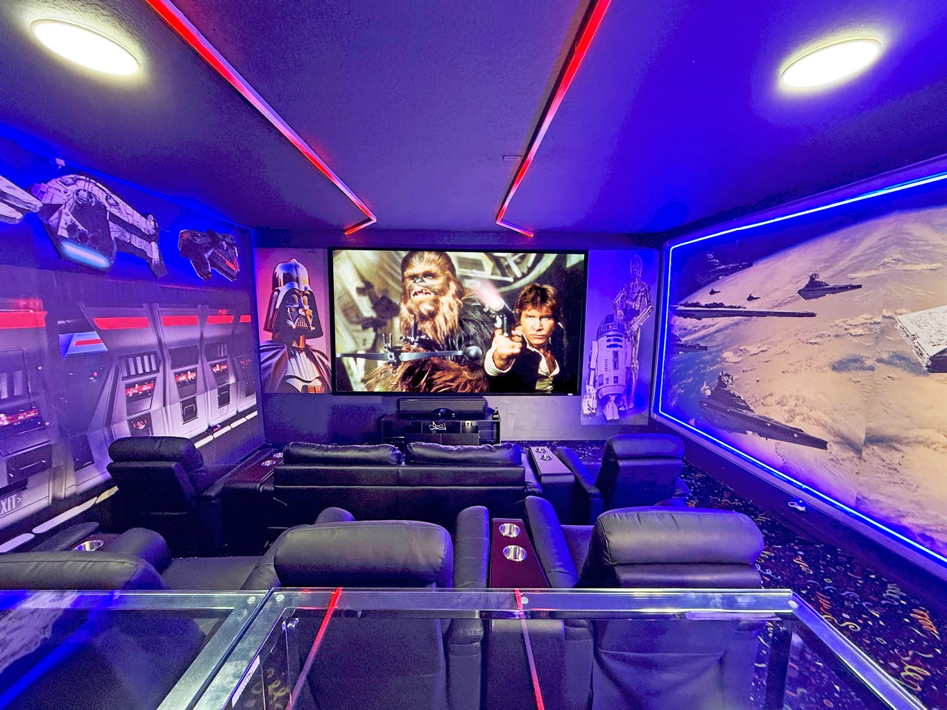 Star Wars Theme Movie Theater - 155" Screen - Surround Sound