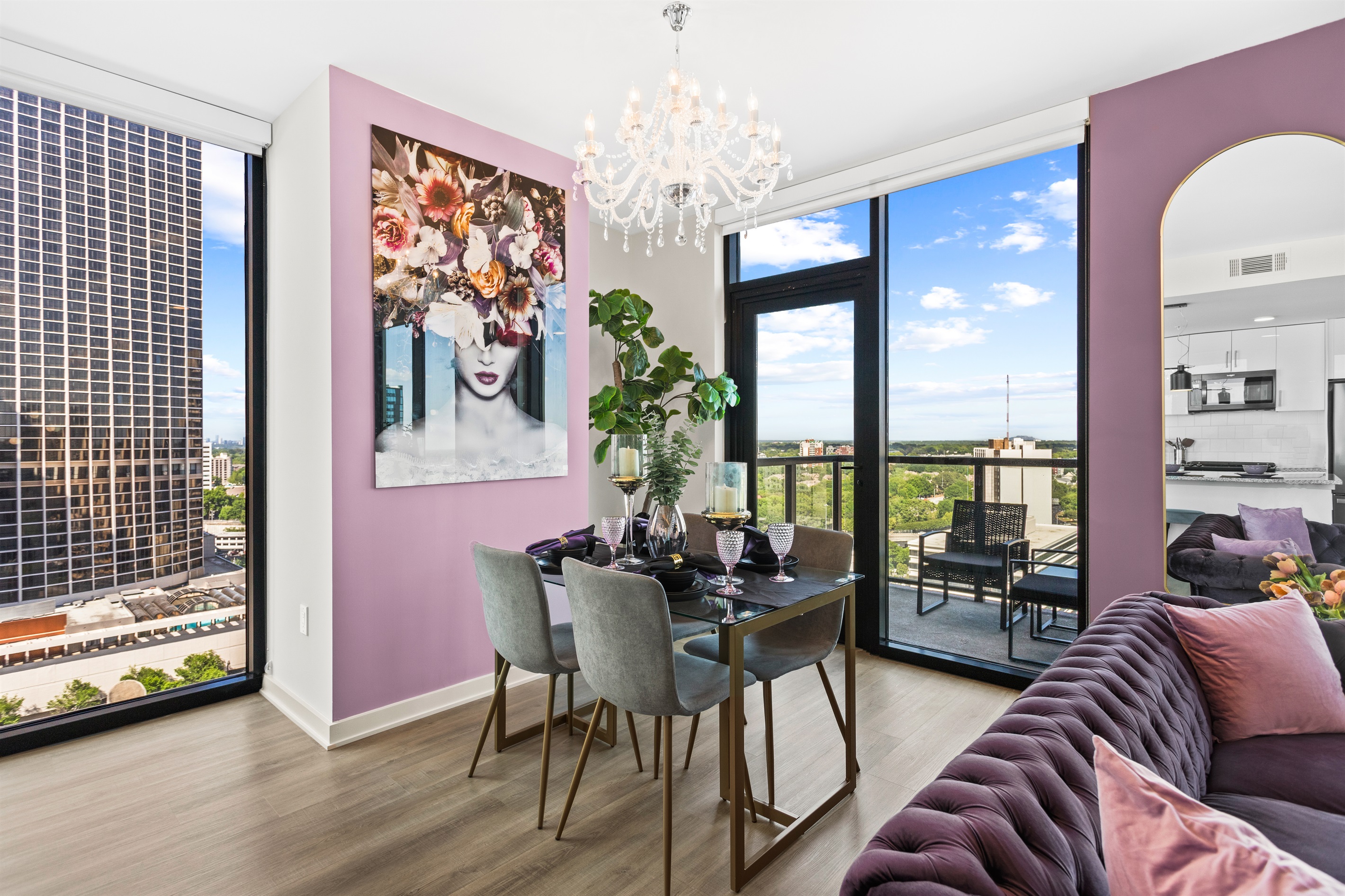 The Velvet Room: 17th Floor 2BR | Skyline Views, Balcony, Near Stadium 3