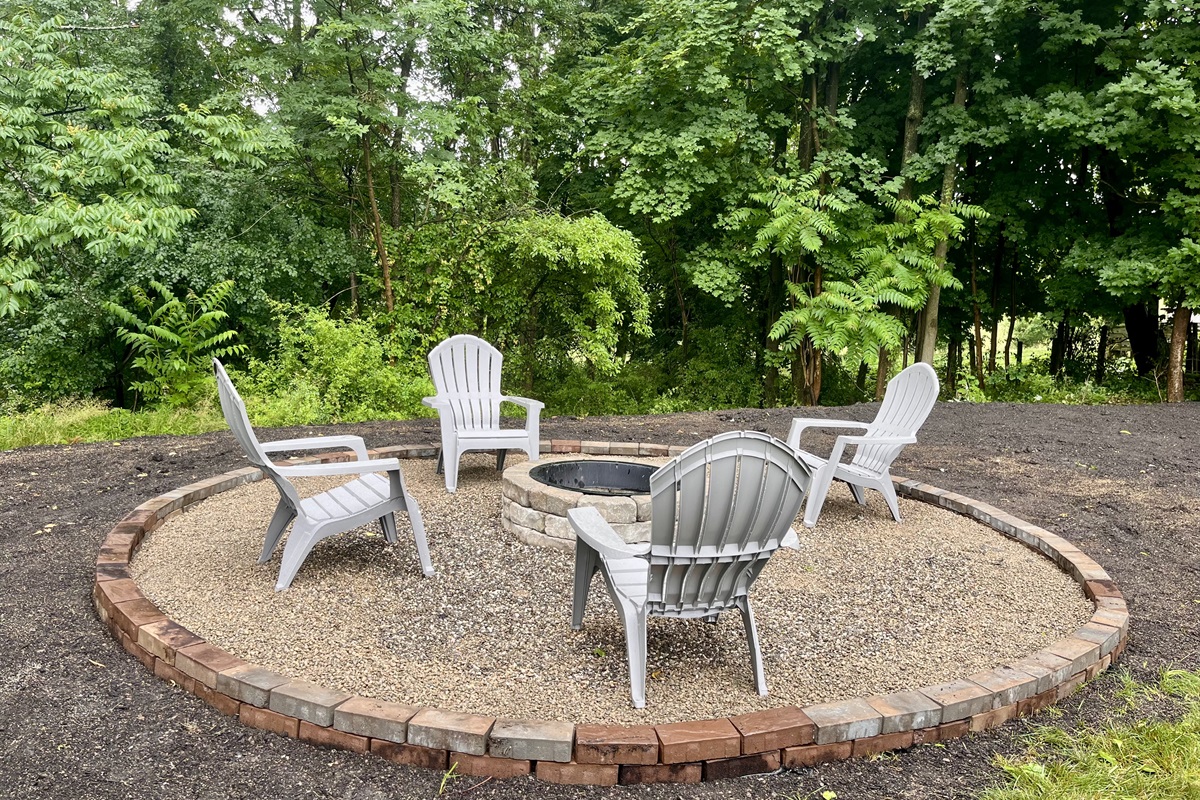 Outdoor Fire Pit with Additional Seating Available 