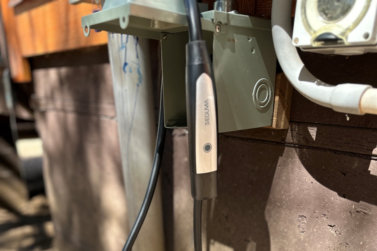 EV charging outlet available