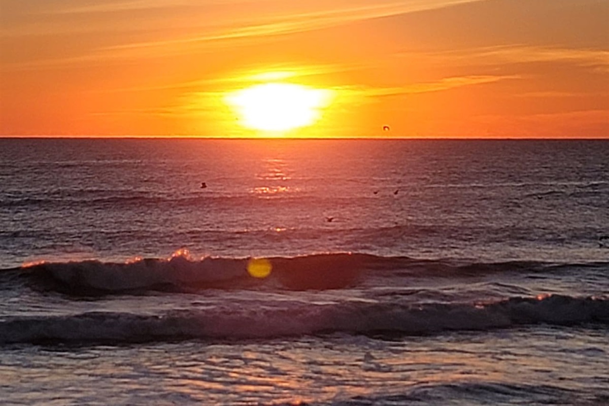 Great sunrise views on the beach!