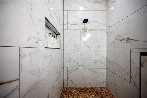 Large showers are in all kind suites